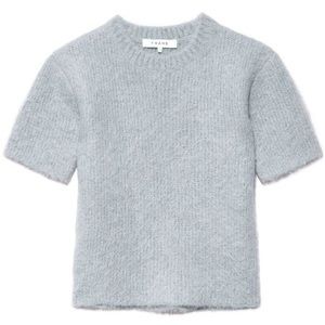 FRAME light blue alpacas sweater short sleeve top
